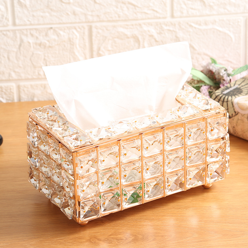 crystal tissue box 