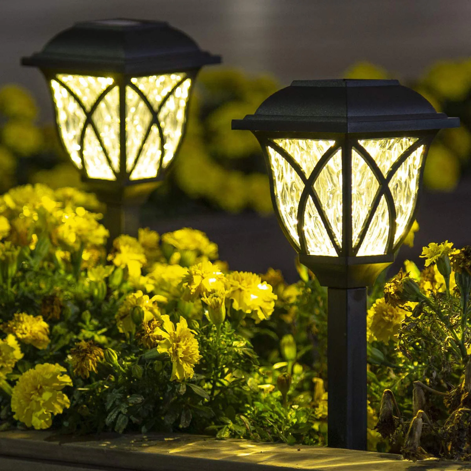 GIGALUMI Solar Black Integrated LED Path Light (6-Pack) 5-Lumen 2-Watt  Black Solar LED Outdoor Path Light (3000 K) in the Path Lights department  at Lowes.com